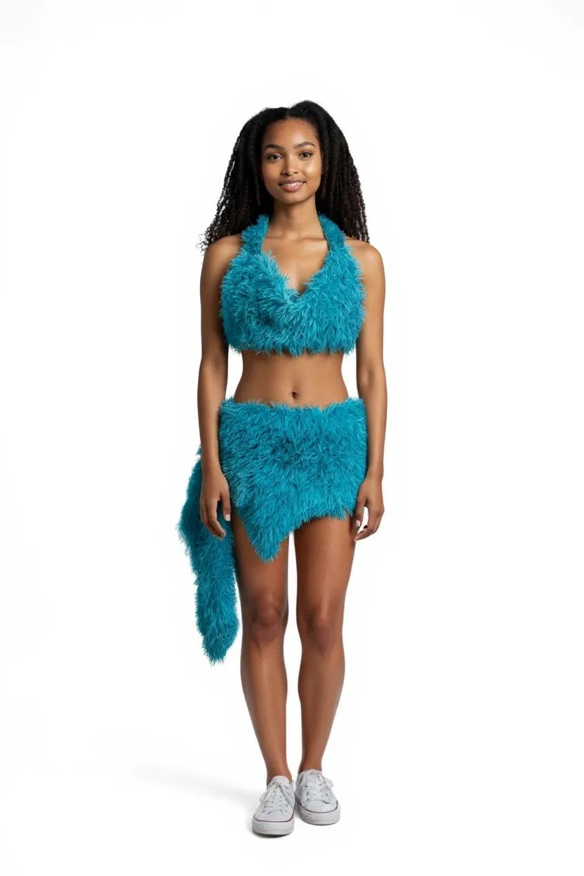 Blue Fur Set