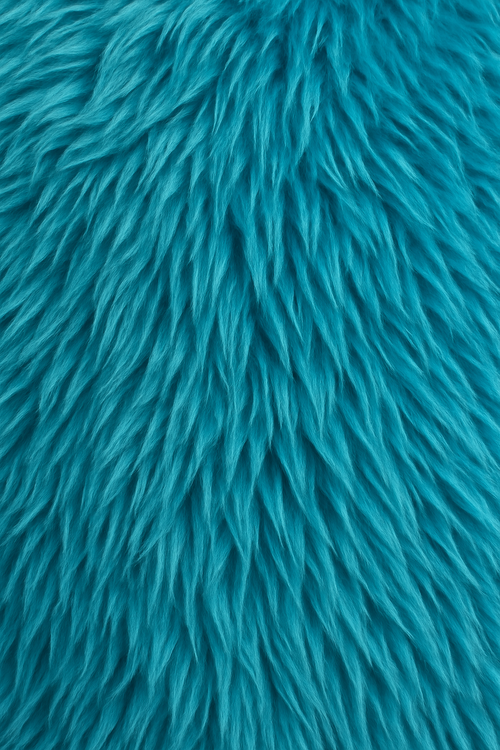 Blue Fur Set - Close-up Detail